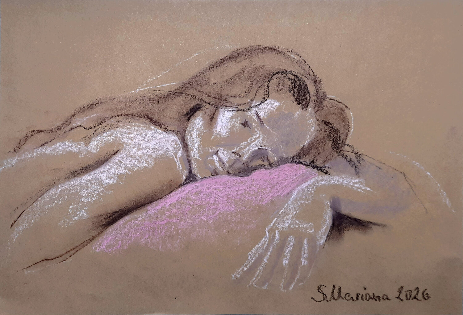 Schnellskizze vom Modell Mariana Scvo