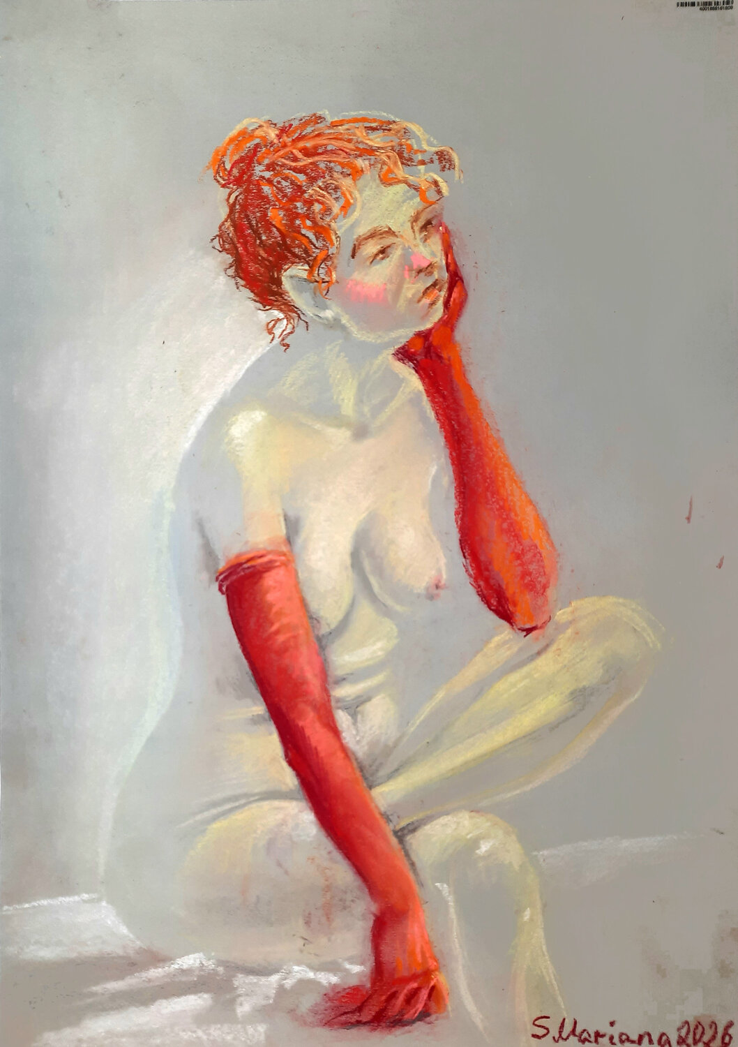 Die Rotharige2 Mariana Scvo Tekening te koop
