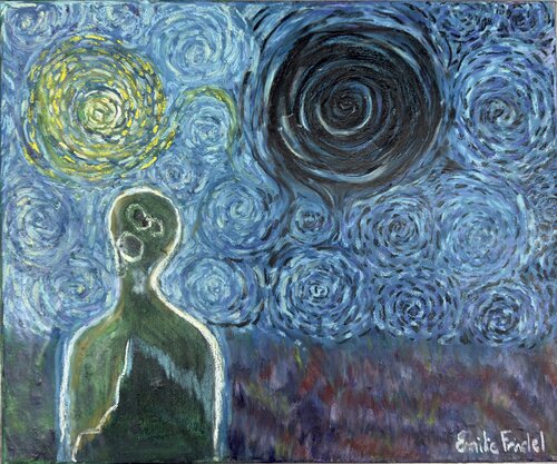 La nuit de mes pensées von Emilie Frindel, Malerei kaufen auf Singulart