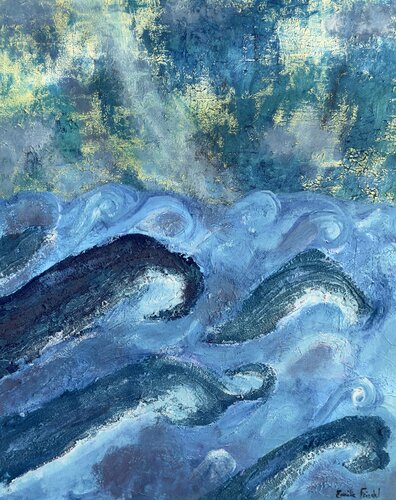 La mer intérieur par Emilie Frindel, Peinture en vente sur Singulart