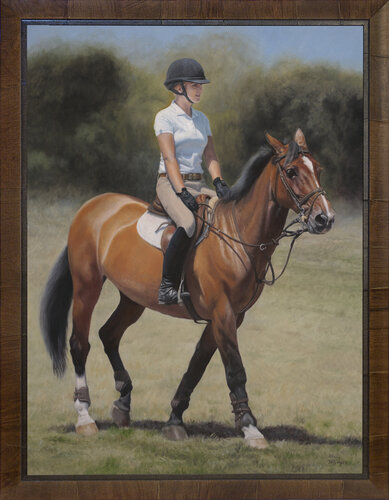 Hunter Jumper par Terry Guyer, Peinture en vente sur Singulart