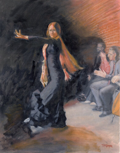 Flamenco Dancer de Terry Guyer, Pintura a la venta en Singulart