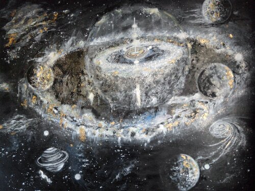 Dessines moi l'Univers von SONIOTOLO, Malerei kaufen auf Singulart