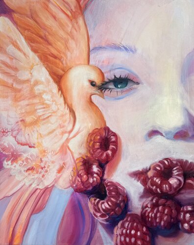 Raspberry Peace von Zuzana Kochankova, Malerei kaufen auf Singulart