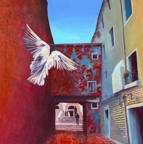 In the Alley von Zuzana Kochankova, Malerei kaufen auf Singulart