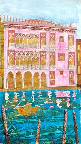 Ca d’Oro by Zuzana Kochankova, 紙の作品 for Sale on Singulart