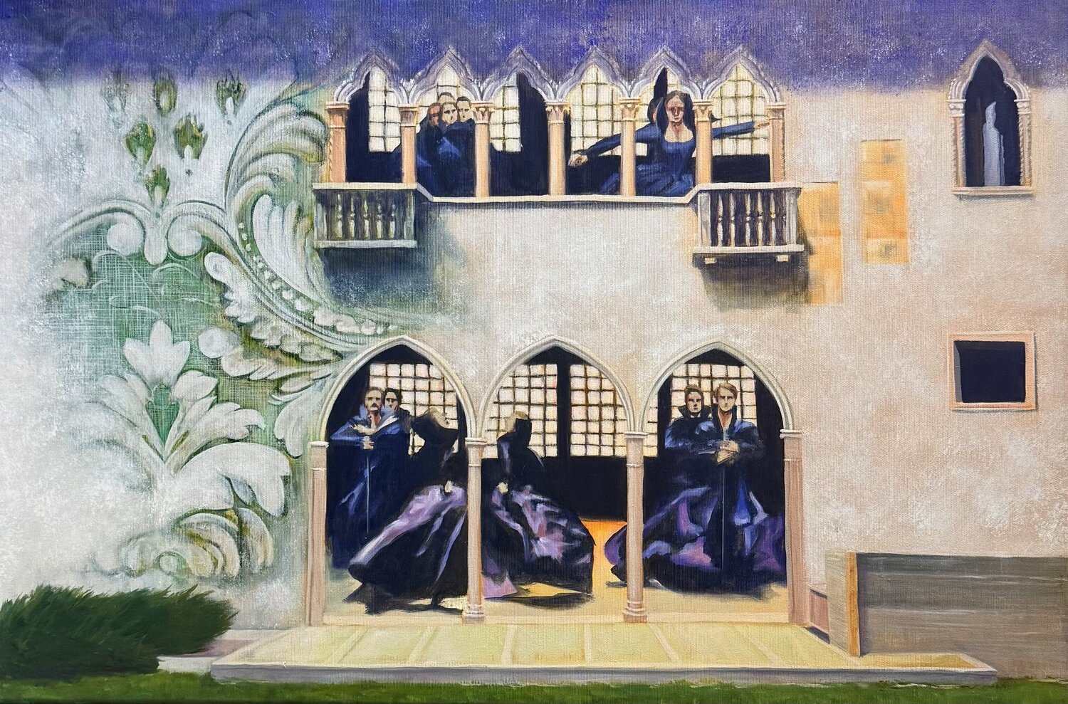 Dance of the Knights Zuzana Kochankova Originalgemälde zu verkaufen