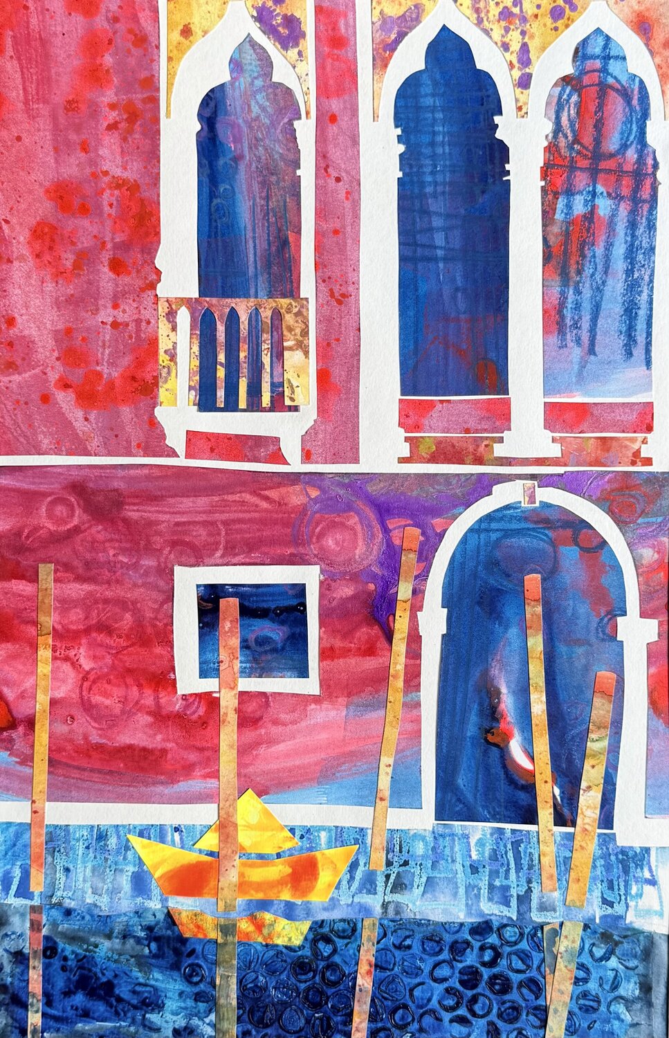Venetian facade Zuzana Kochankova Œuvre sur papier à vendre