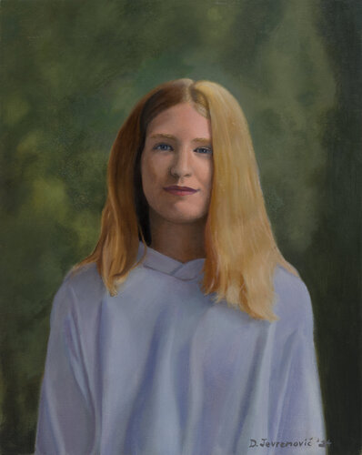 Portrait de ma nièce by Demian Jevremovic, Painting for Sale on Singulart