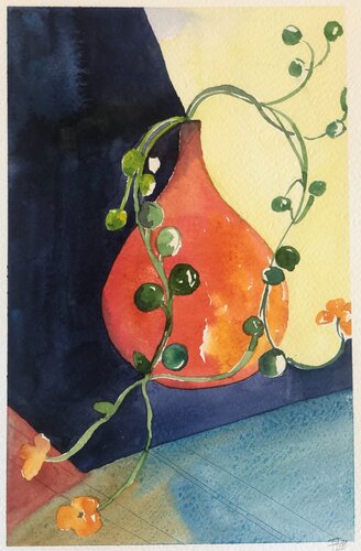 AMAtisse Vaso e giallo di Francesca Lagonia, Pittura in vendita su Singulart