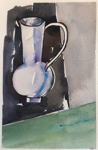 AMAtisse Caraffa e verde by Francesca Lagonia, Painting for Sale on Singulart