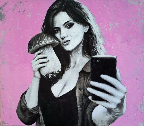 Mushroom Influencer di Petr Seda, Pittura in vendita su Singulart