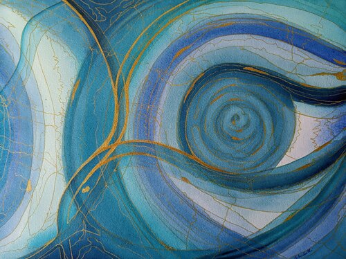 Blue and Gold by Francesca Licchelli, Painting for Sale on Singulart