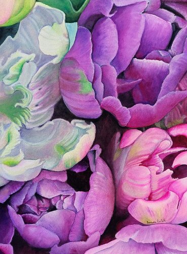 Between Violet and Light de Francesca Licchelli, Pintura a la venta en Singulart