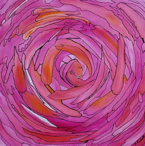 Orange Pink van Francesca Licchelli, Schilderij te koop op Singulart