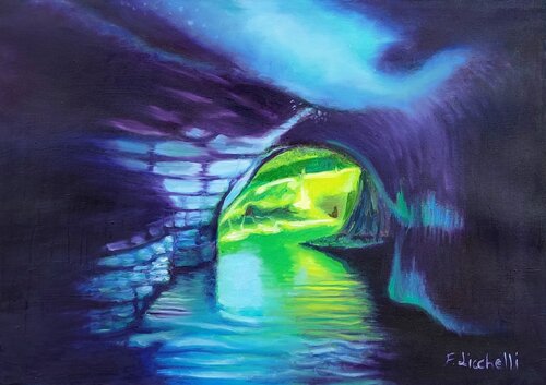 Grotta di Luce by Francesca Licchelli, Painting for Sale on Singulart