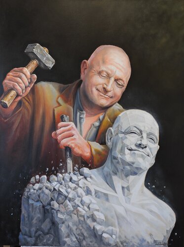 The Sculptor’s Interior by Ahto Laadoga, 油畫 for Sale on Singulart