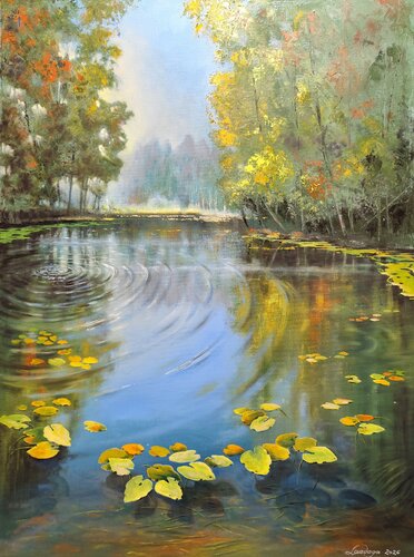 Golden Reflections von Ahto Laadoga, Malerei kaufen auf Singulart