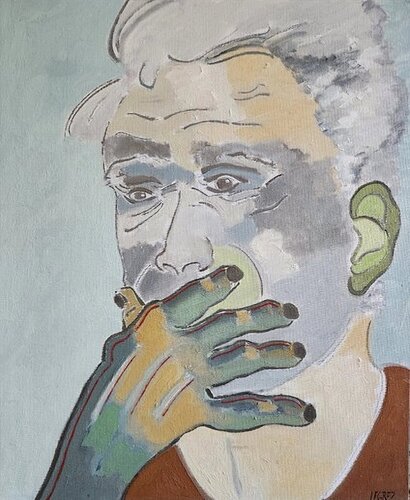 SUIS JE VIEUX ? van Jacques Legrez, Schilderij te koop op Singulart
