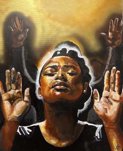 Worship di Stepheny Marie Rosann Estes, Pittura in vendita su Singulart