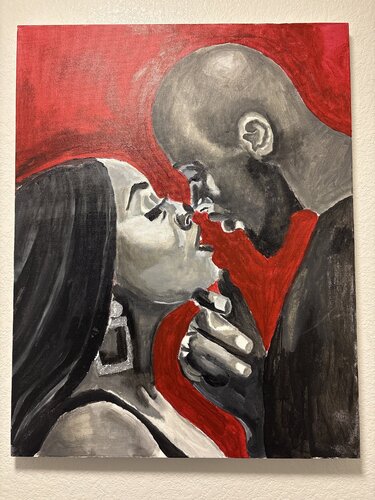 Give me kisses de Stepheny Marie Rosann Estes, Pintura a la venta en Singulart