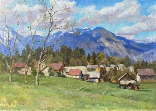 Late spring in Slovenia di Aleksei Mirek, Pittura in vendita su Singulart