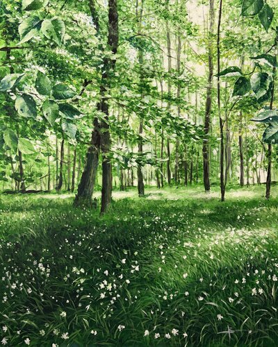 Green Silence von Vincent Scurro, Malerei kaufen auf Singulart