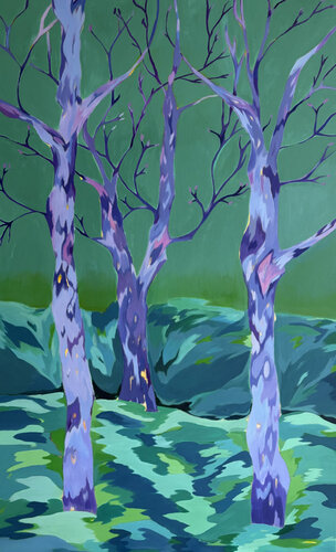 Luminous Trees di Patricia Iepure, Pittura in vendita su Singulart