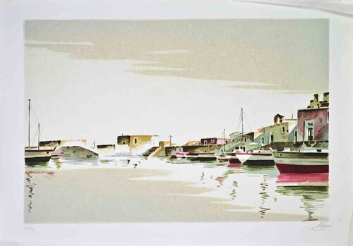 The Harbour von Lino Casadei, Druck kaufen auf Singulart