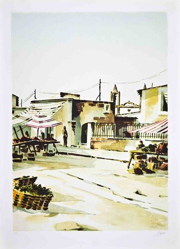 The Southern Market von Lino Casadei, Druck kaufen auf Singulart