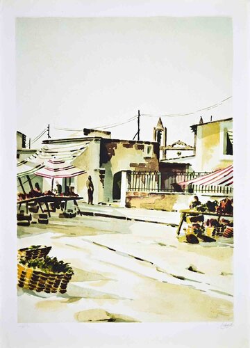 The Southern Market von Lino Casadei, Druck kaufen auf Singulart