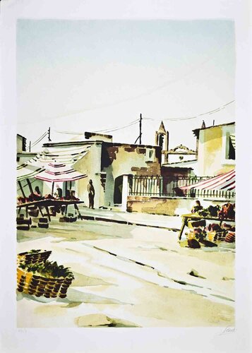 The Southern Market von Lino Casadei, Druck kaufen auf Singulart