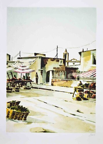 The Southern Market von Lino Casadei, Druck kaufen auf Singulart