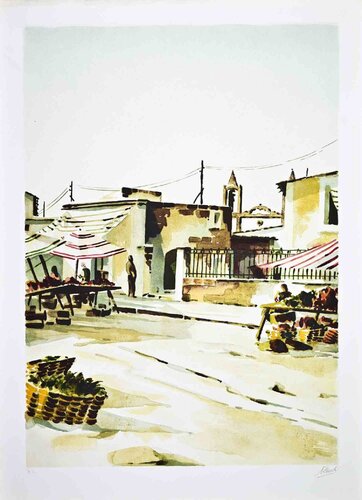 The Southern Market van Lino Casadei, Afdruk te koop op Singulart