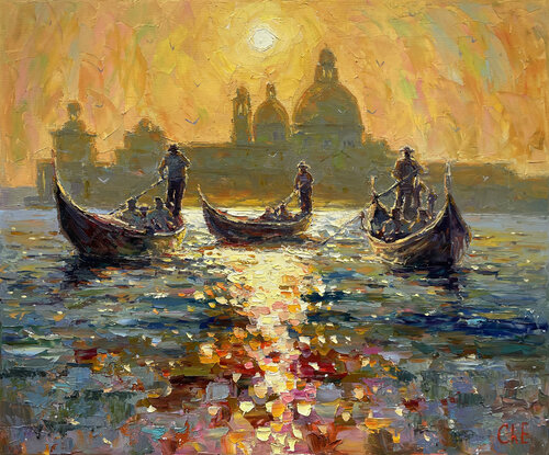"Dawn" by Evgeny Chernyakovsky, Painting for Sale on Singulart