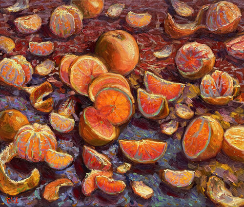 "Tangerine" van Evgeny Chernyakovsky, Schilderij te koop op Singulart
