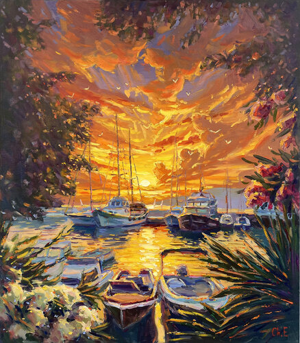 "Pier" von Evgeny Chernyakovsky, Malerei kaufen auf Singulart