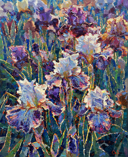 "Irises" von Evgeny Chernyakovsky, Malerei kaufen auf Singulart