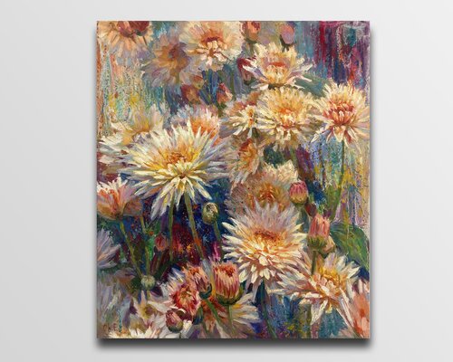 "Chrysanthemums" van Evgeny Chernyakovsky, Schilderij te koop op Singulart
