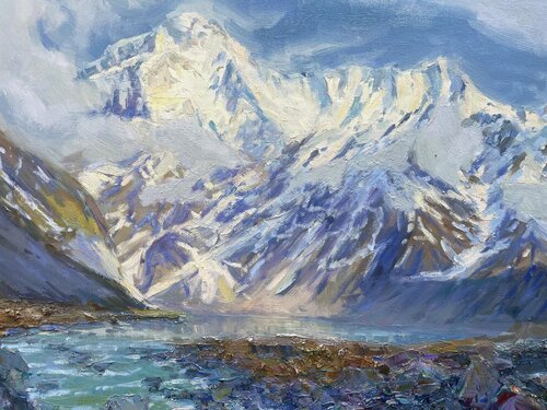 "Mountain River" van Evgeny Chernyakovsky, Schilderij te koop op Singulart