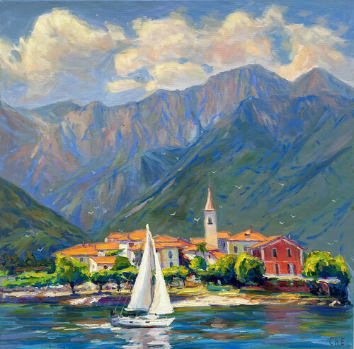 "Quiet Evening" von Evgeny Chernyakovsky, Malerei kaufen auf Singulart