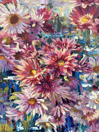 "Bush of flowers" von Evgeny Chernyakovsky, Malerei kaufen auf Singulart