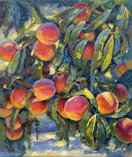 "Peach Tree" van Evgeny Chernyakovsky, Schilderij te koop op Singulart