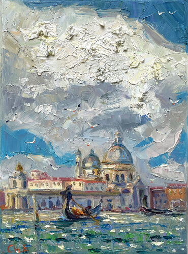 "Cathedral in Venice" par Evgeny Chernyakovsky, Peinture en vente sur Singulart