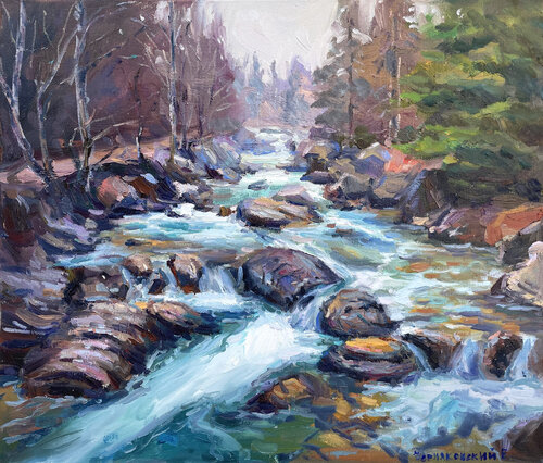 "River" par Evgeny Chernyakovsky, Peinture en vente sur Singulart
