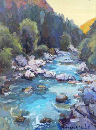 "River" par Evgeny Chernyakovsky, Peinture en vente sur Singulart