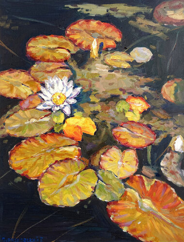"Water lily" by Evgeny Chernyakovsky, 회화 for Sale on Singulart