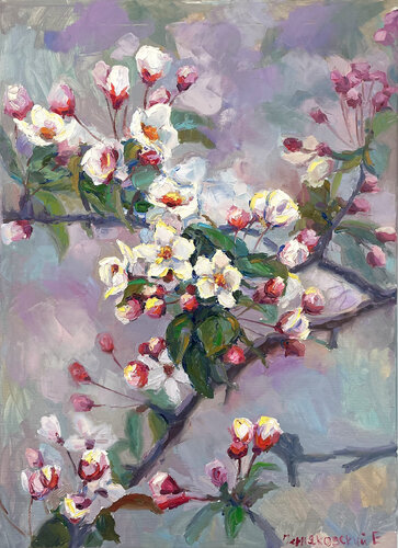 "Flowering tree" by Evgeny Chernyakovsky, 회화 for Sale on Singulart