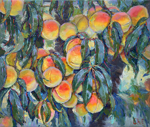 "Peaches" van Evgeny Chernyakovsky, Schilderij te koop op Singulart