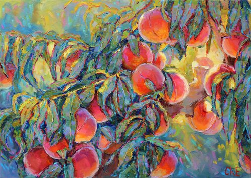"Peaches" di Evgeny Chernyakovsky, Pittura in vendita su Singulart
